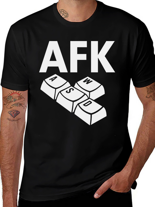 AFK Gamer T-Shirt - Keyboard WASD Design