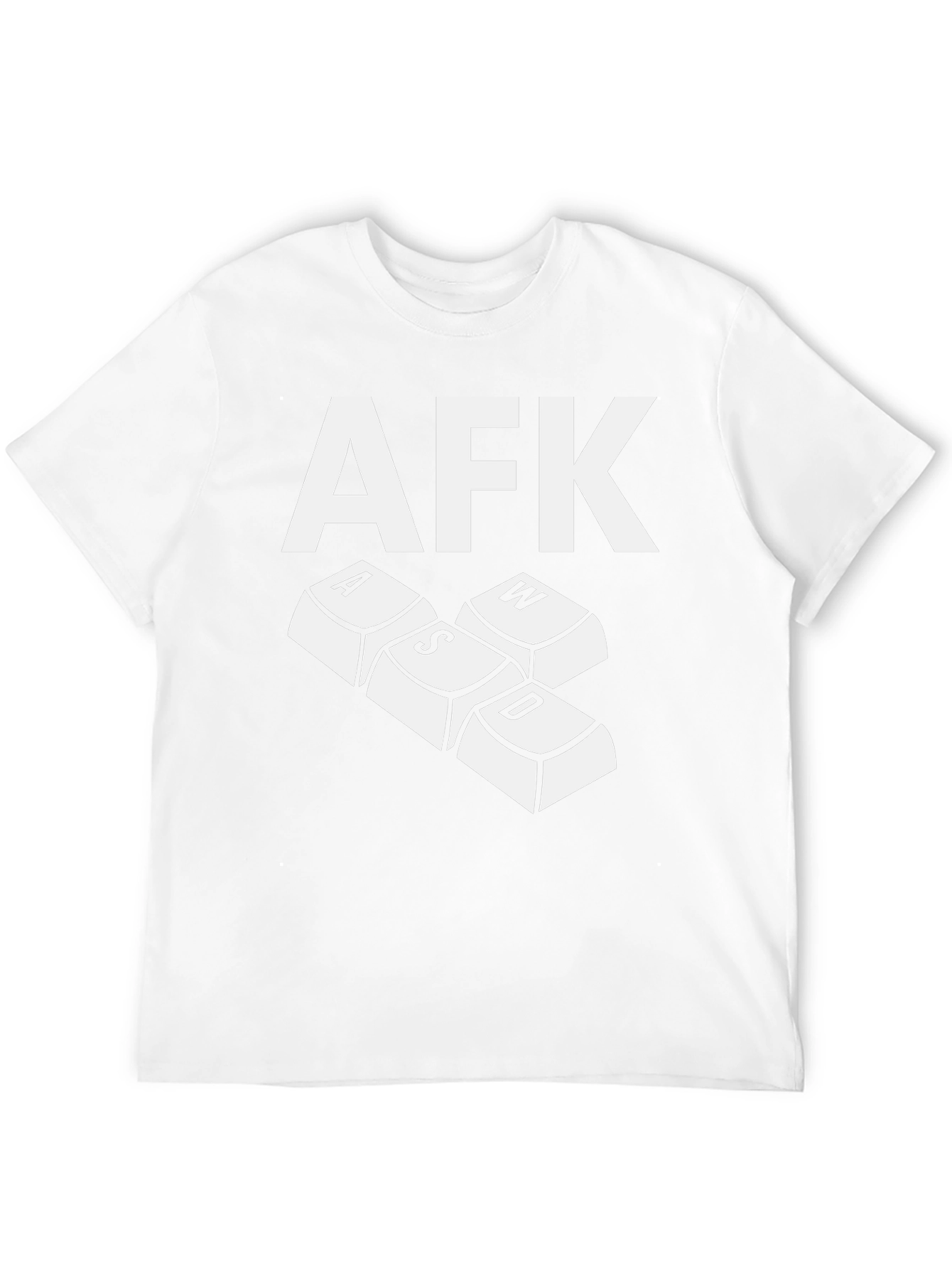 AFK Gamer T-Shirt - Keyboard WASD Design