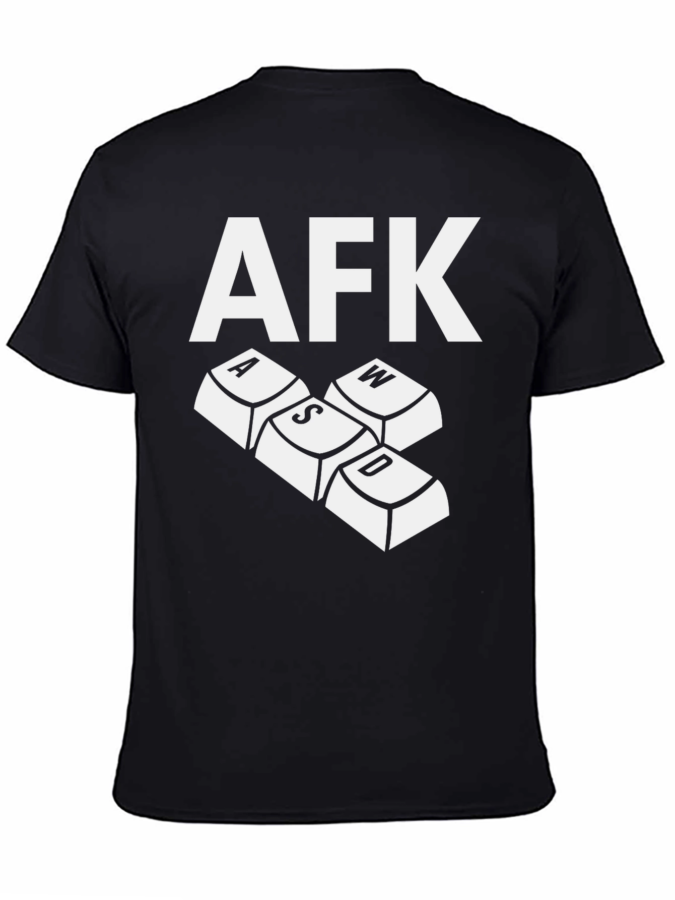 AFK Gamer T-Shirt - Keyboard WASD Design