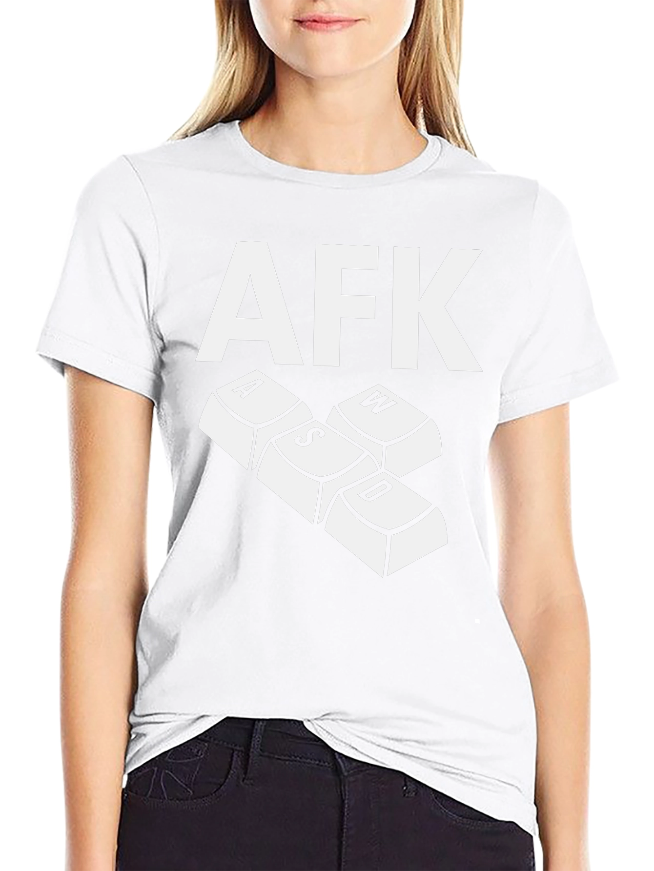 AFK Gamer T-Shirt - Keyboard WASD Design
