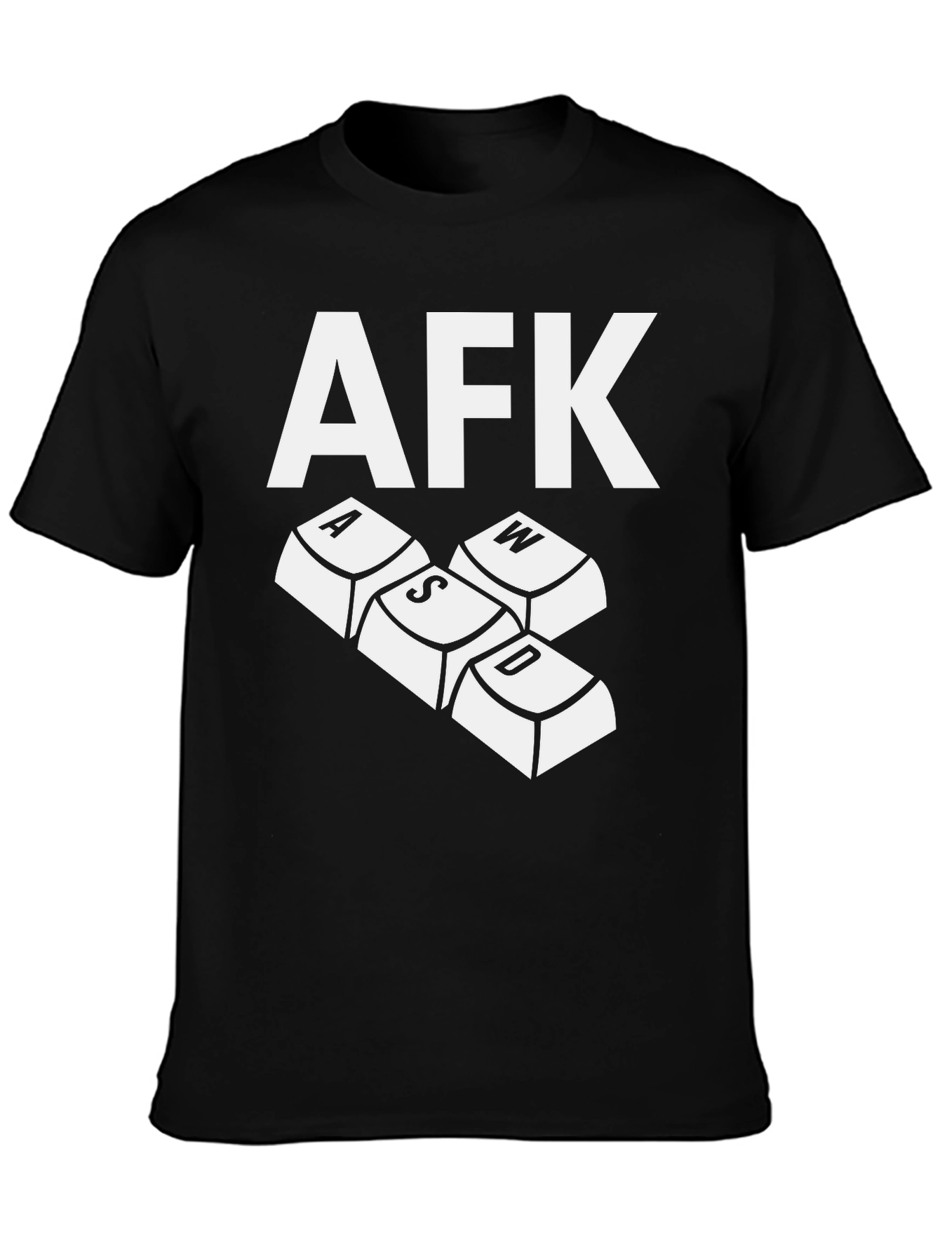 AFK Gamer T-Shirt - Keyboard WASD Design