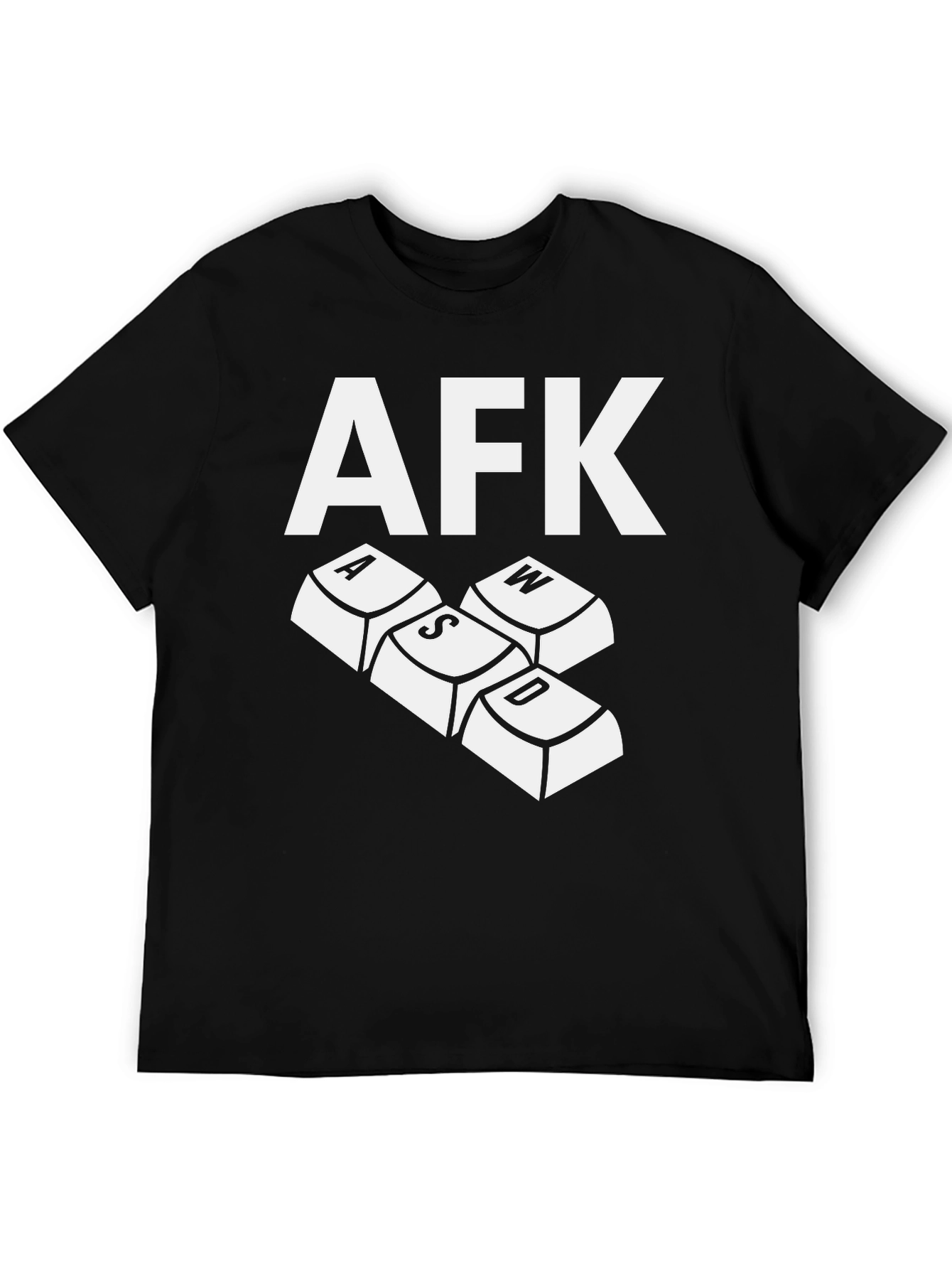AFK Gamer T-Shirt - Keyboard WASD Design
